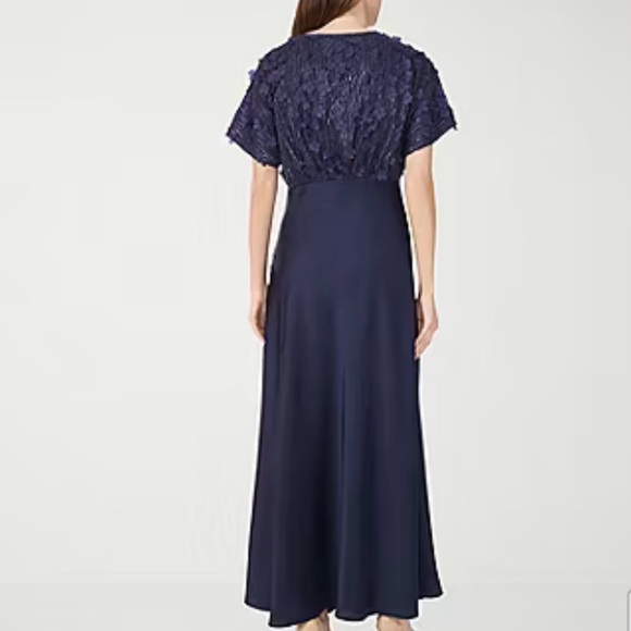 NWT Cynthia Steffe Navy Blue Long Dress Wedding Mother of Bride Groom Size 8 - Picture 2 of 10